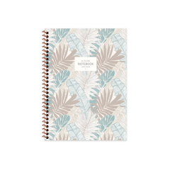 Keskin 16.5x22.5 Spr. La Plume Leaves Krt.Kpk. 80yp Kareli Defter