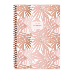 Keskin A4 80yp Kareli Karton Kp.Spr.La Plume Leaves Defter