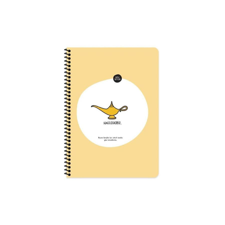 Keskin Hisli Şeyler A4 80yp Çizgili Spiralli Stickerli Defter