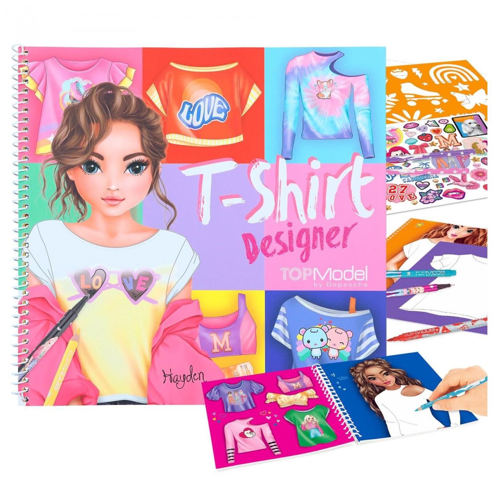 Topmodel T-Shirt Designer Colouring Book