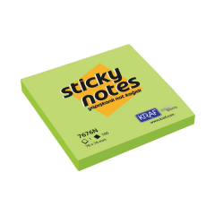 Kraf Yapışkanlı Not Kağıdı 76x76 mm 100 yp Neon Yeşil