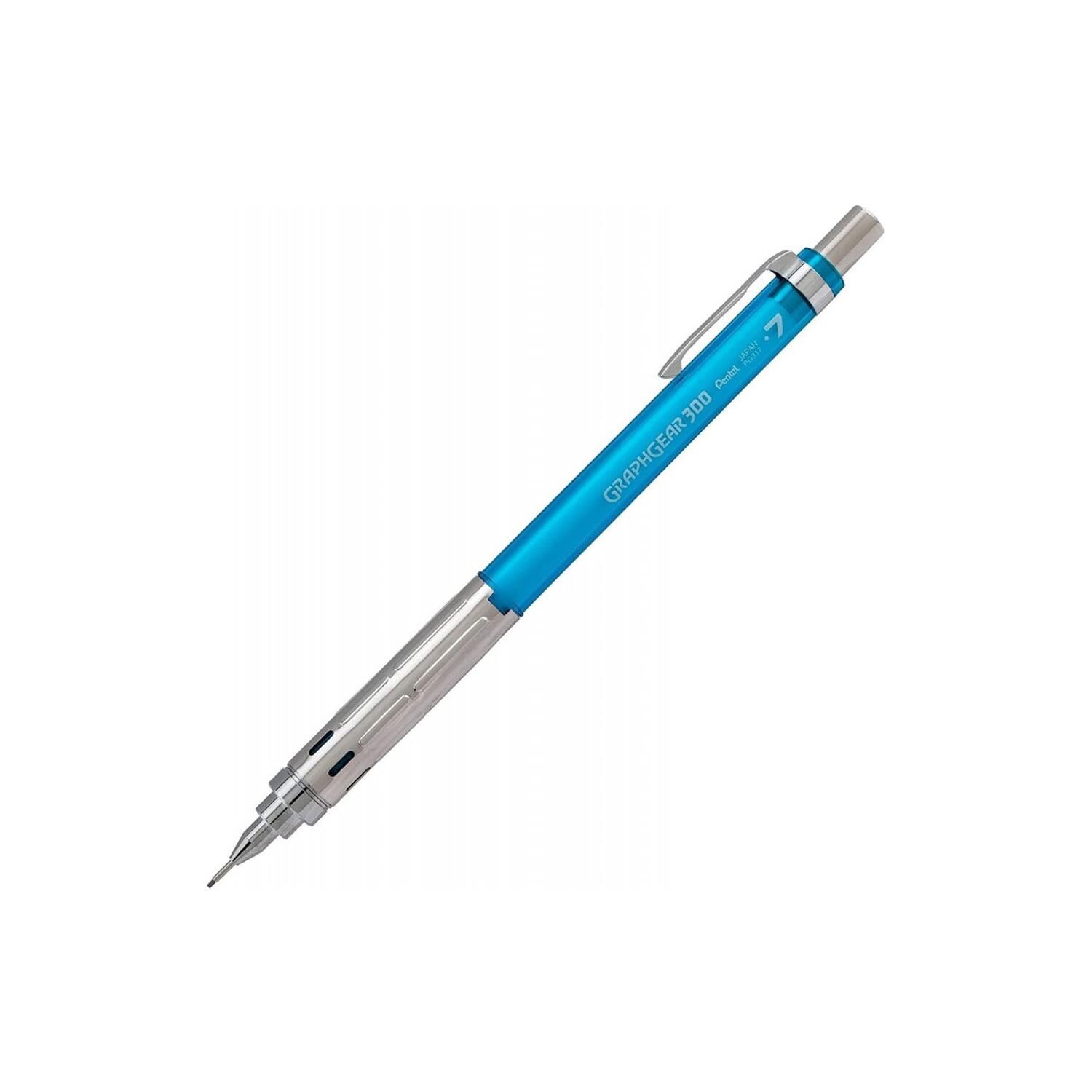 Pentel GraphGear 300 Versatil Kalem 0.7mm Gök Mavi PG317-TSX