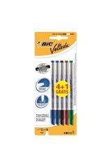 Bic Velleda 4+1 Tahta Kalemı Blister 875698