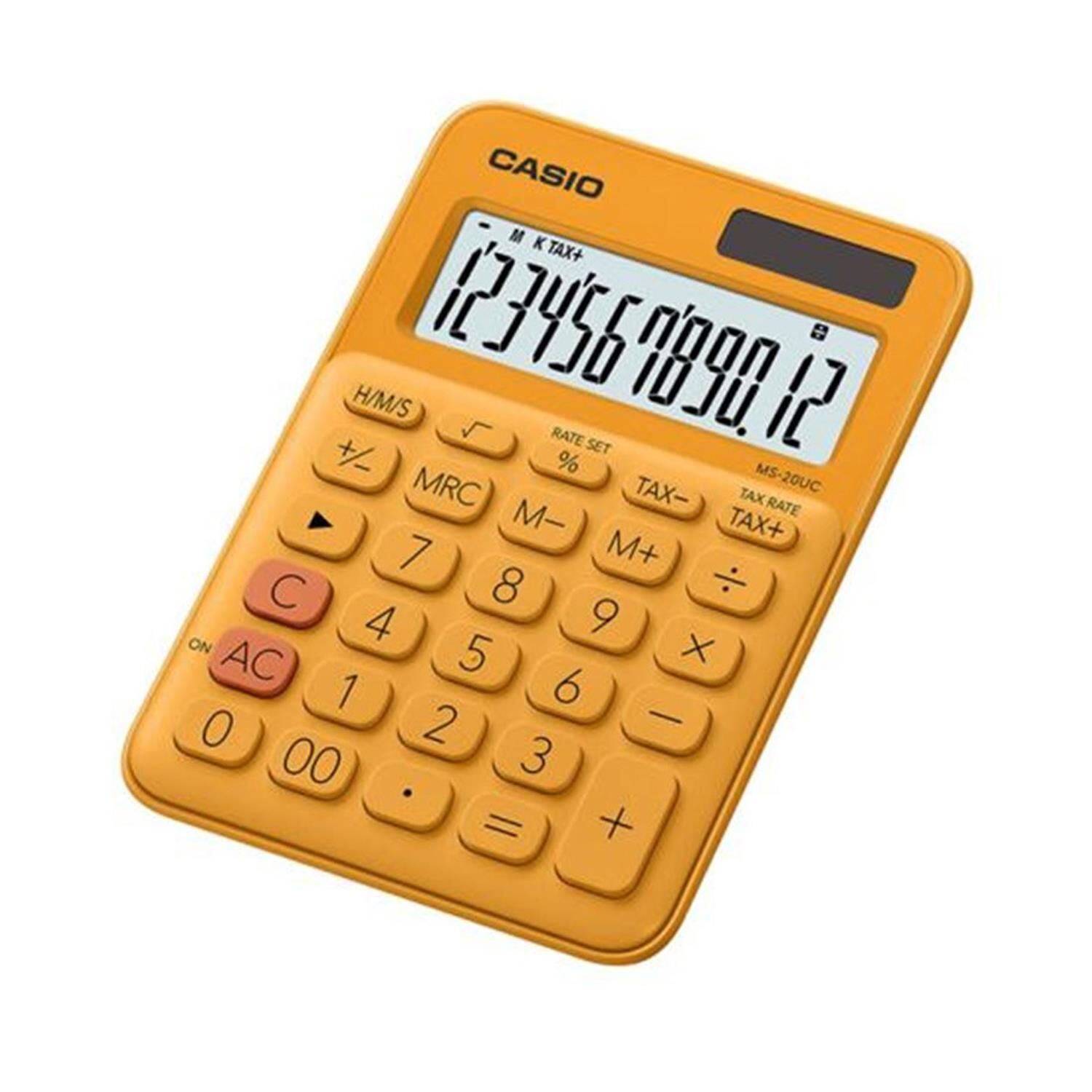 Casio MS-20UC-RG 12 Hane Turuncu Masa Üstü Hesap Makinesi