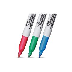 Sharpie Fine Permanent Markör 3lü Açık Metalik Renkler Kırmızı Yeşil Mavi