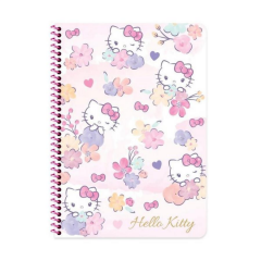 Hello Kitty A4 80yp Kareli Spr.Karton Kapak Defter