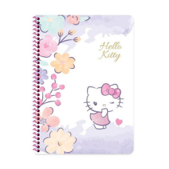 Hello Kitty A4 80yp Kareli Spr.Karton Kapak Defter