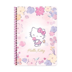 Hello Kitty A4 80yp Kareli Spr.Karton Kapak Defter