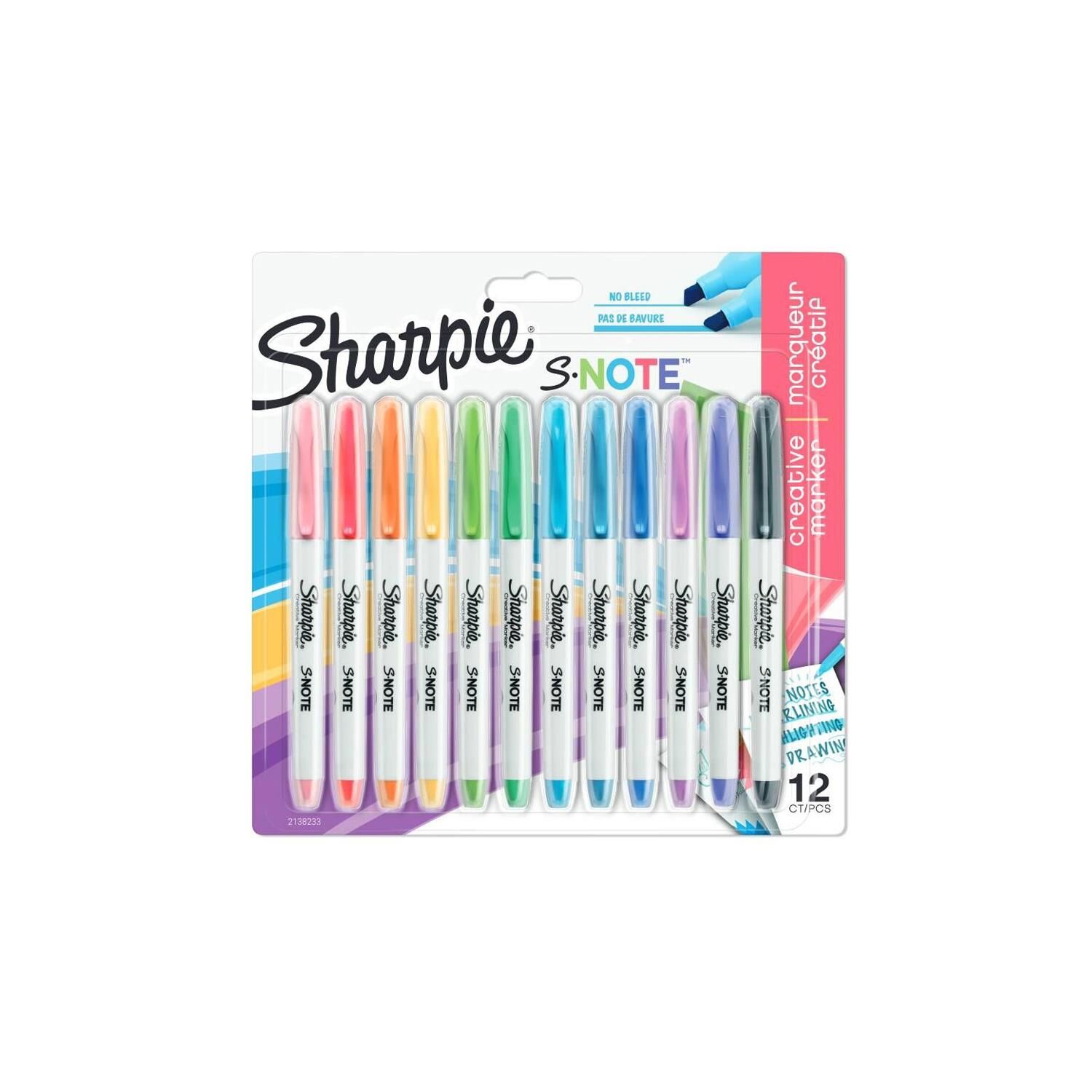 Sharpie S-Note 12 Renk Creative Markör İşaretleme Kalemi Seti 2138233