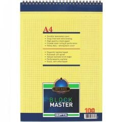 Gıpta Block Master Blok Not A4 100Yp. Kareli