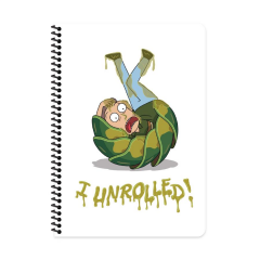 Rick and Morty A4 80yp Çiz Spr.Karton Kapak Defter