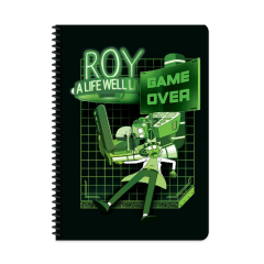 Rick and Morty A4 80yp Kareli Spr.Karton Kapak Defter