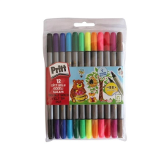Pritt Çift Uçlu Keçeli Kalem 12 Renk 1687977