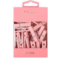  Pyrus Pembe Mını Kağıt Tutucu Mandal