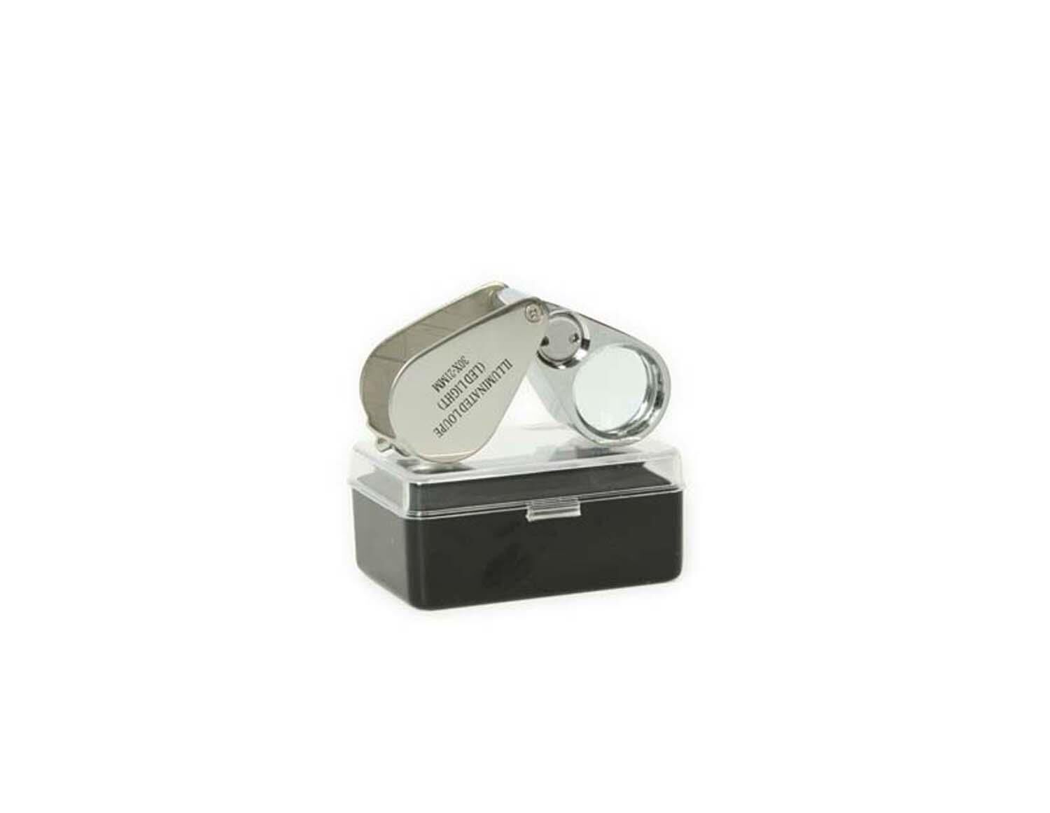 Kembs Metal Lüp Işıklı Katlanabilir Büyüteç 30x21mm  21007