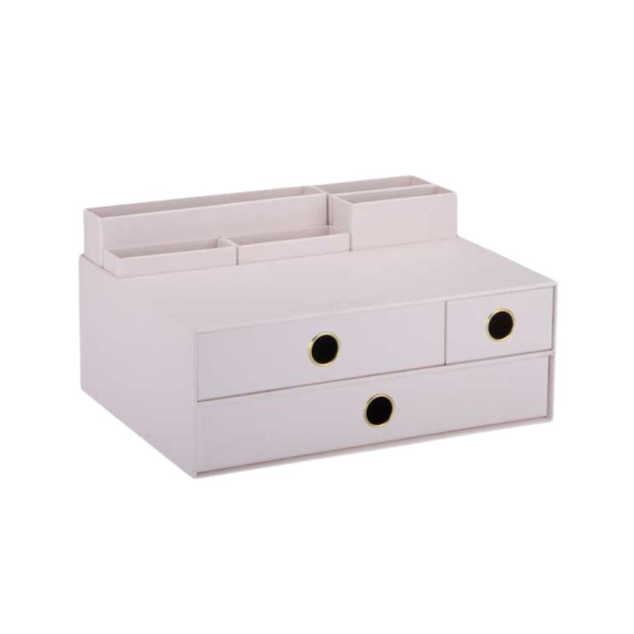 Gıpta Pastel Pınk 3 Çekmeceli Masa Üstü Set ORG7440