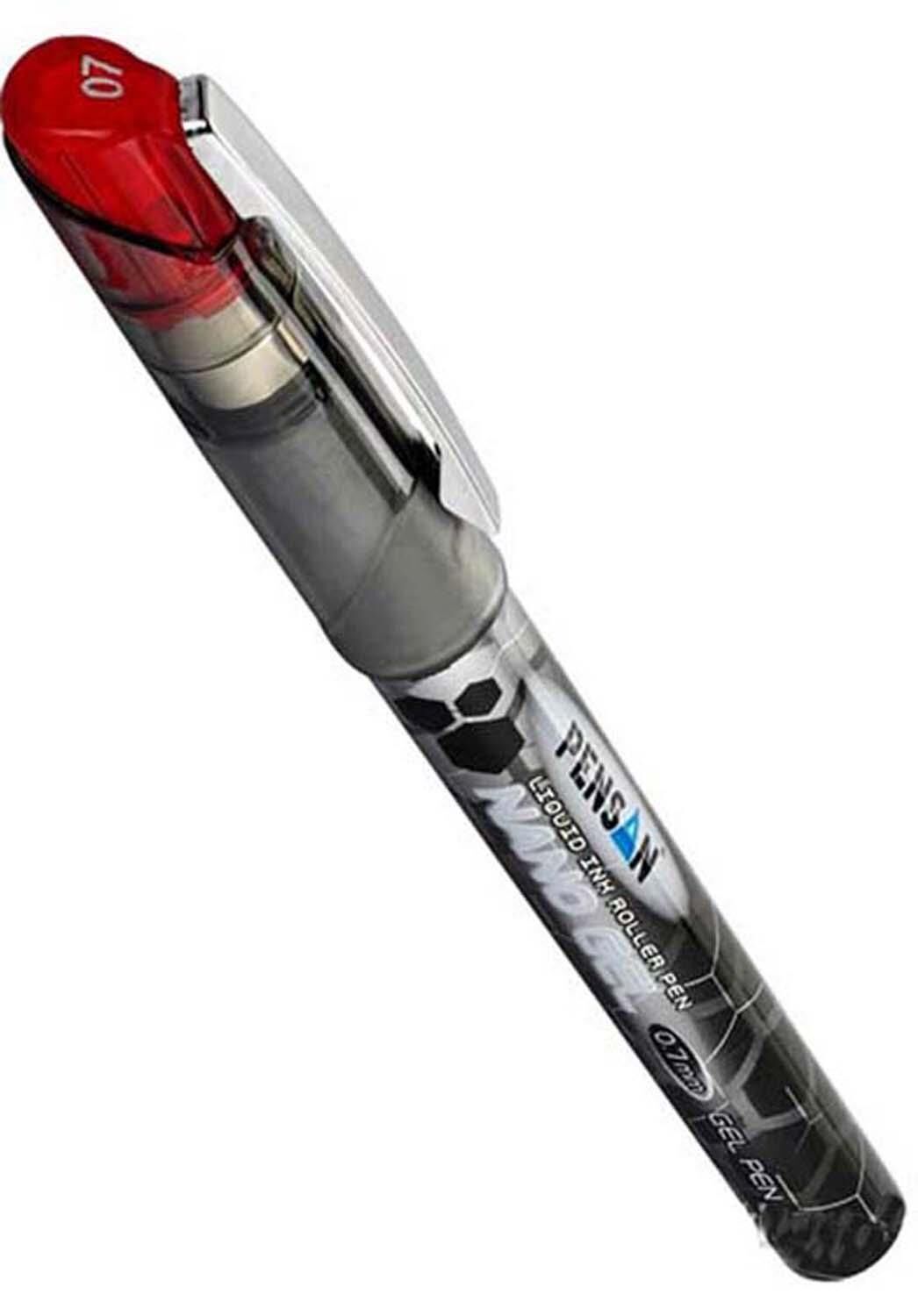 Nano Gel Kırmızı Roller Kalem 0.7Mm Pensan