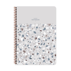 Keskin A4 80yp Çiz. PP Kp.Spiralli Terrazzo Defter