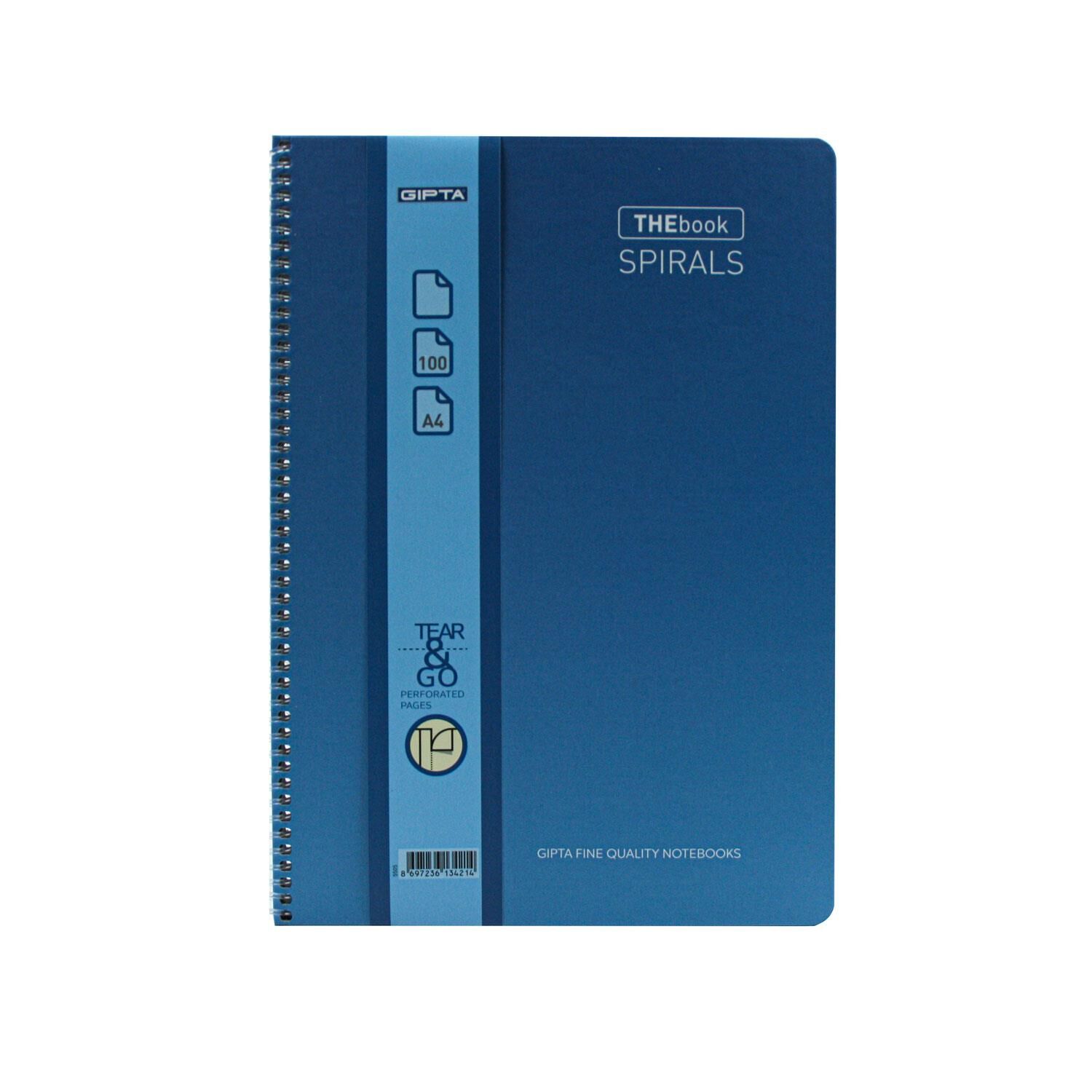 Gıpta Thebook Sprirals A4 Sp. Sert Kpk.100yp Çizgisiz Defter