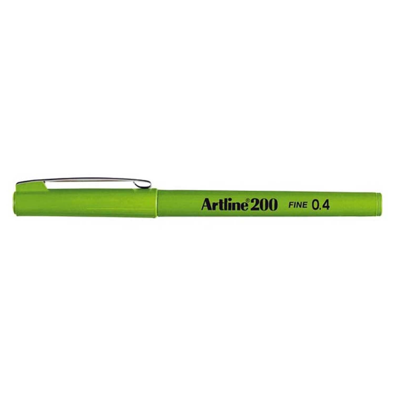 Artline 200 Fineliner 0,4 Yellow Green