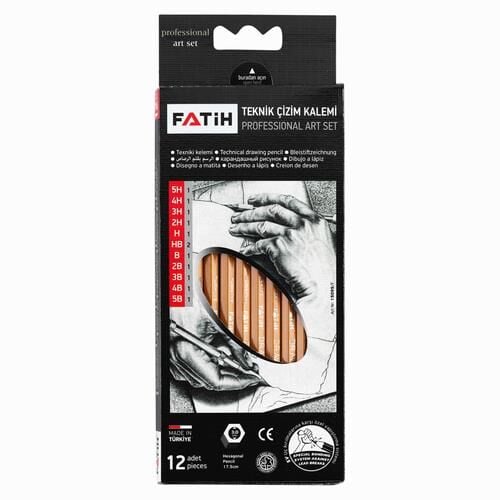 Fatih 12li Profesyonel Dereceli Kalem Seti