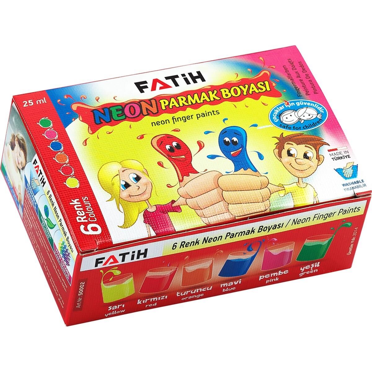 Fatih Parmak Boyası 25 ML 6 Renk Fosforlu 50002