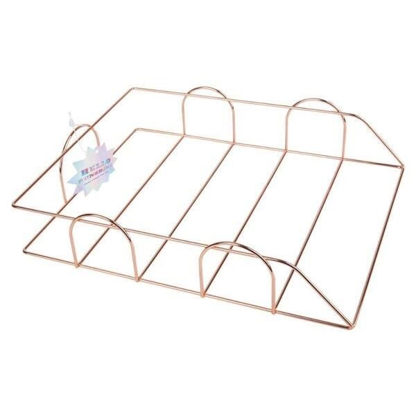 Syloon Metal Rosegold Evrak Rafı