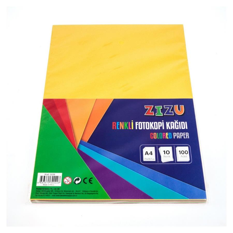 Zizu 100sf Renkli Fotokopi Kağıdı 0228