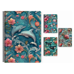 Gıpta Ocean Spiralli Karton Kapak Defter A4 80 Yp Kareli