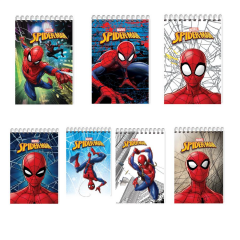 Keskin Sipider Man A7 42yp Çizgili Spiralli Bloknot