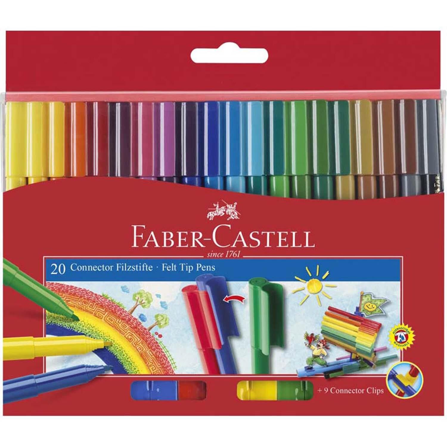 Faber-Castell Eğlenceli Keçeli Kalem 20 Renk