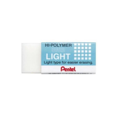 Pentel Hi-Polymer Yumuşak Silgi Beyaz Zel-05