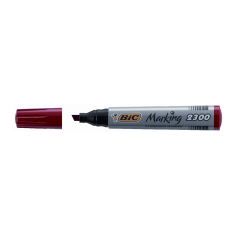 Bic Marker Kırmızı Kesik Uç 2300-06