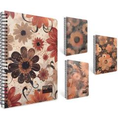 Gıpta Brown Book Spiralli Sert Kapak Defter 17x24 100 Yp Kareli