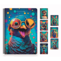 Gıpta Smile Spiralli PP Kapak Defter A4 80 Yp Kareli