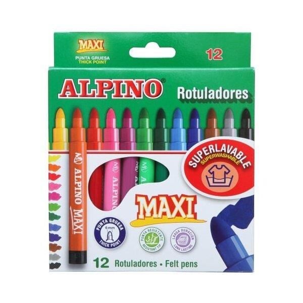 Alpino Keçeli Kalem 12 Li Maxi