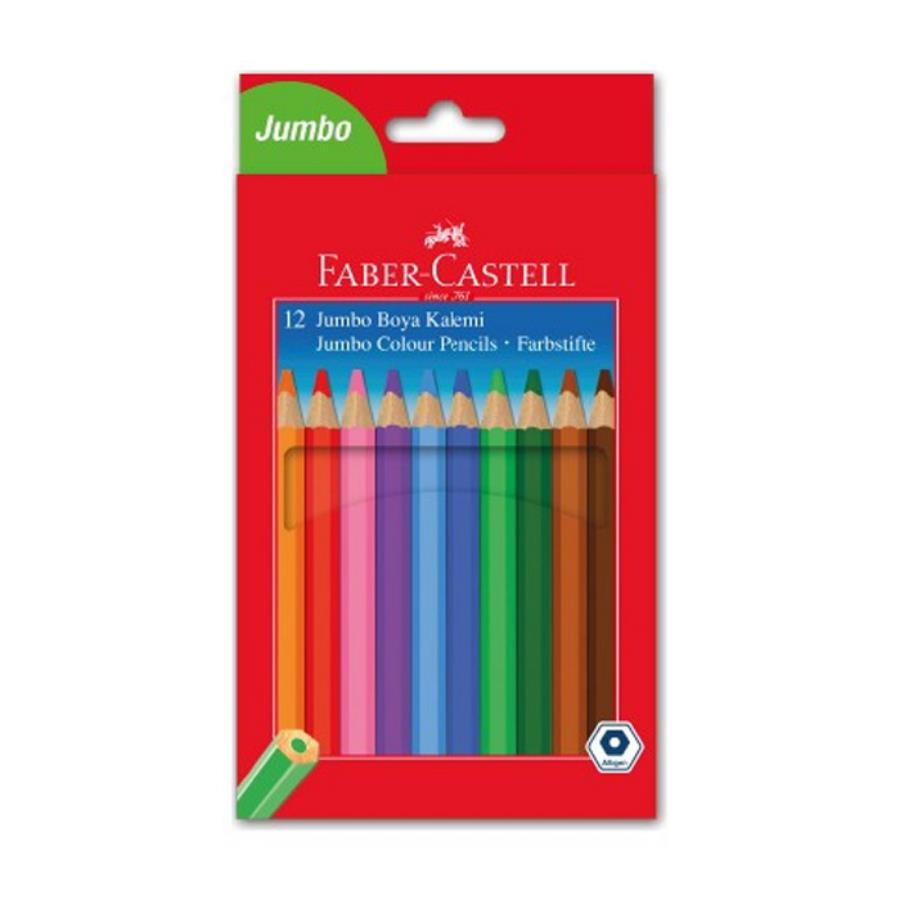 Faber-Castell Jumbo Kuruboya 12 Renk