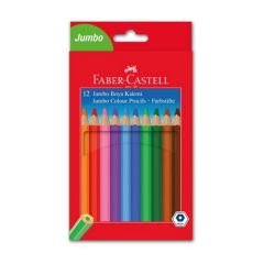Faber-Castell Jumbo Kuruboya 12 Renk