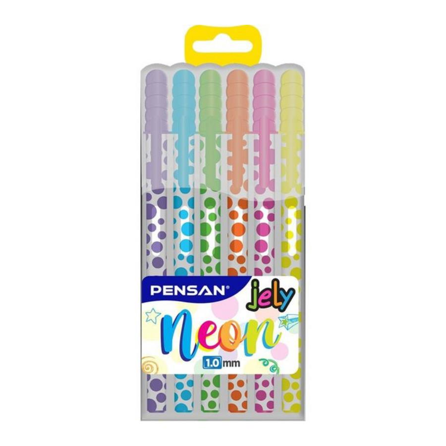 Pensan 2801Krş 6-Lı Jely Neon Jel Kalem