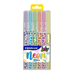 Pensan 2801Krş 6-Lı Jely Neon Jel Kalem