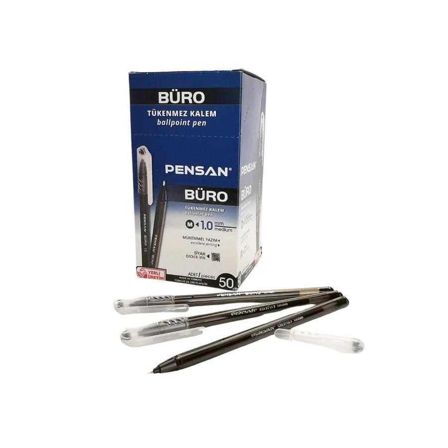 Pensan Büro Tükenmez Kalem 1Mm Siyah 50li 2270