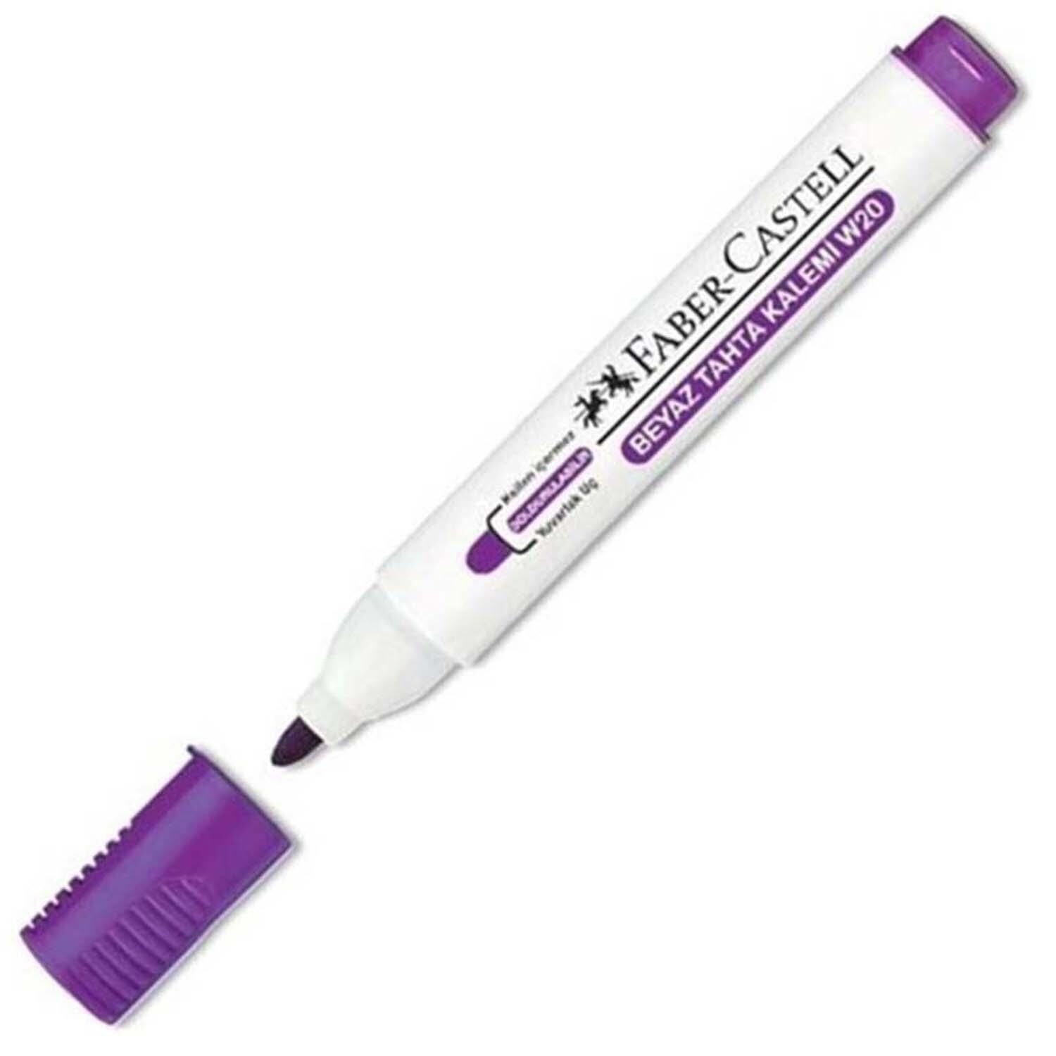 Faber-Castell W20 Beyaz Tahta Kalemi Mor