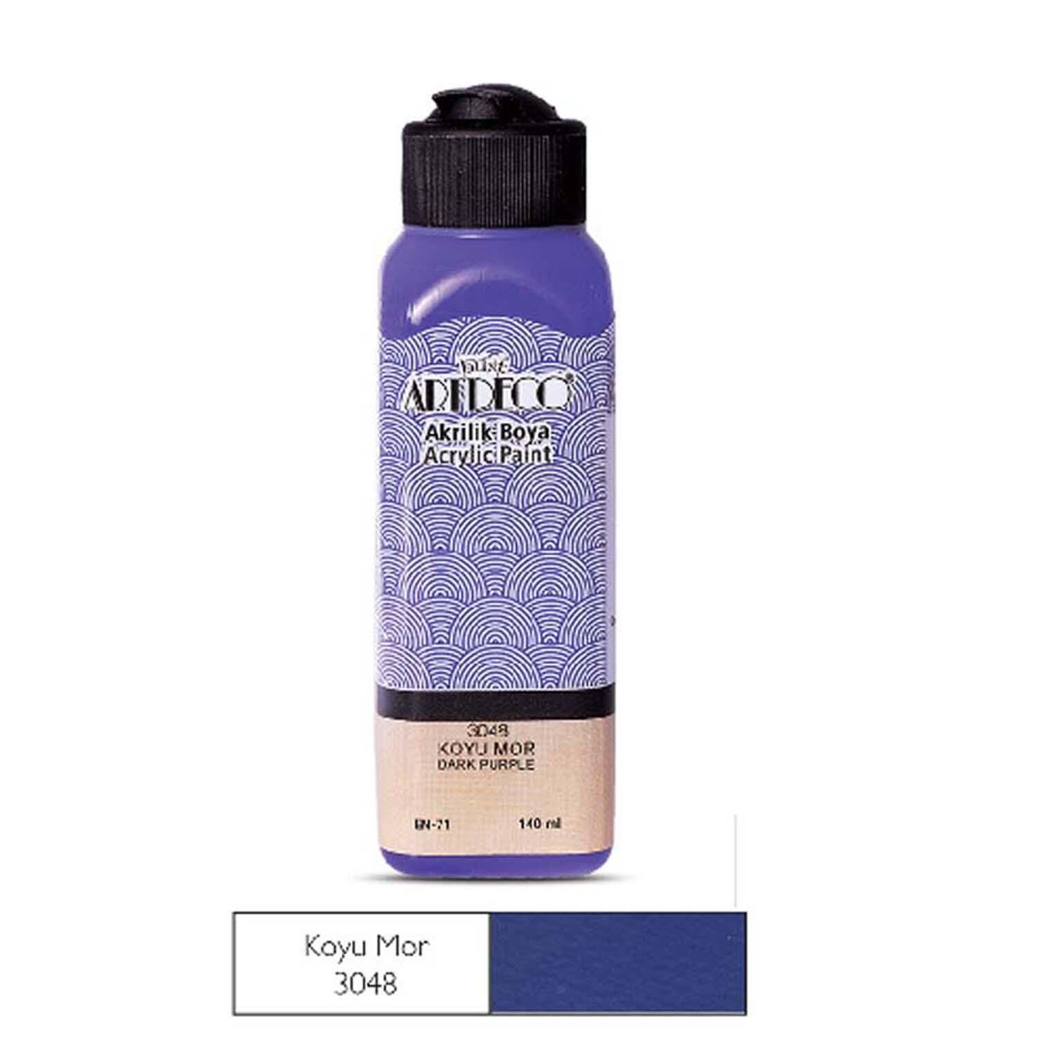Akrilik  Boya 3048 140 Ml Koyu Mor Artdeco