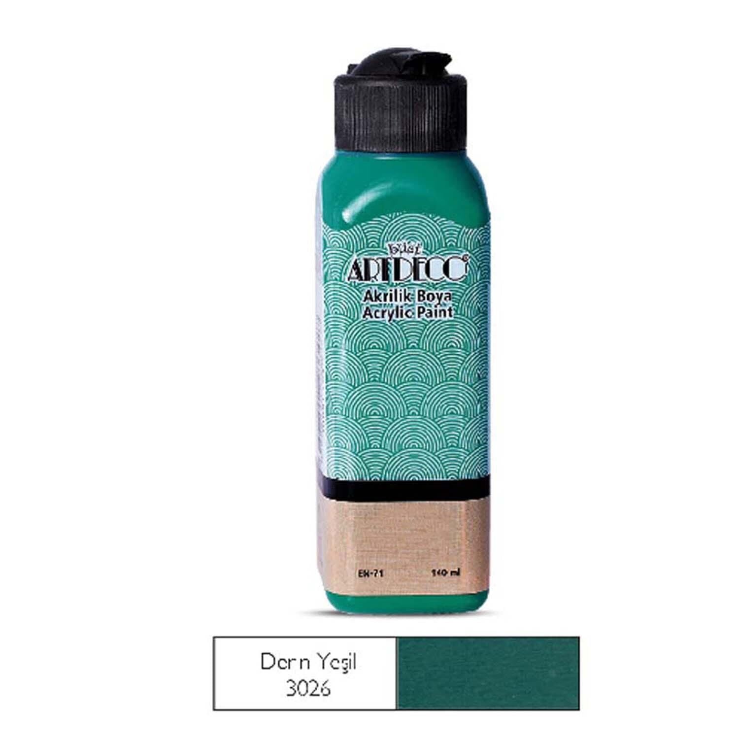 Akrilik  Boya 3026 140 Ml Derın Yesıl Artdeco