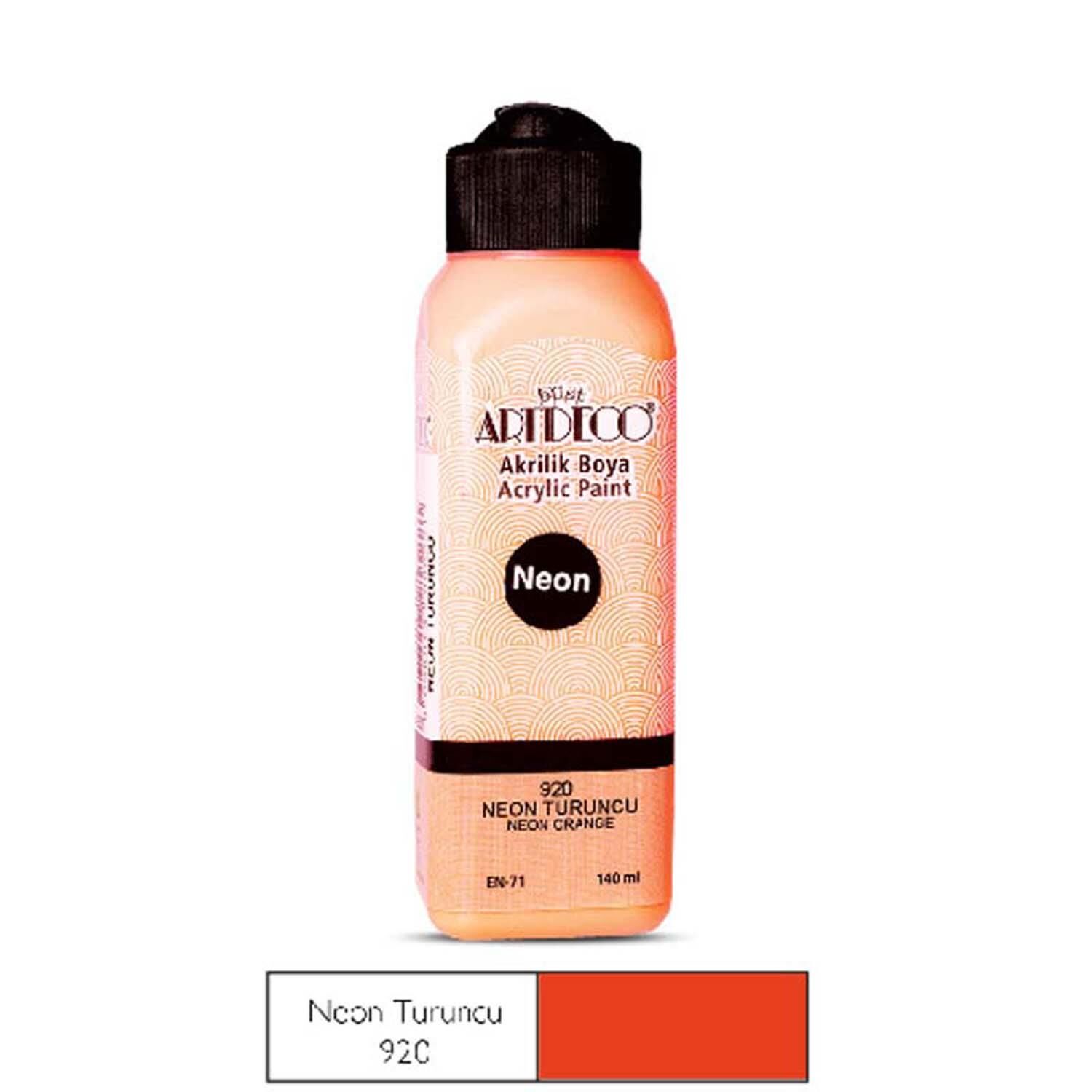 Akrılık Boya 140 Ml Neon Turuncu Artdeco