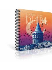 Istanbul A4 80Yp. Karelı Karton Kp. Defter Gıpta