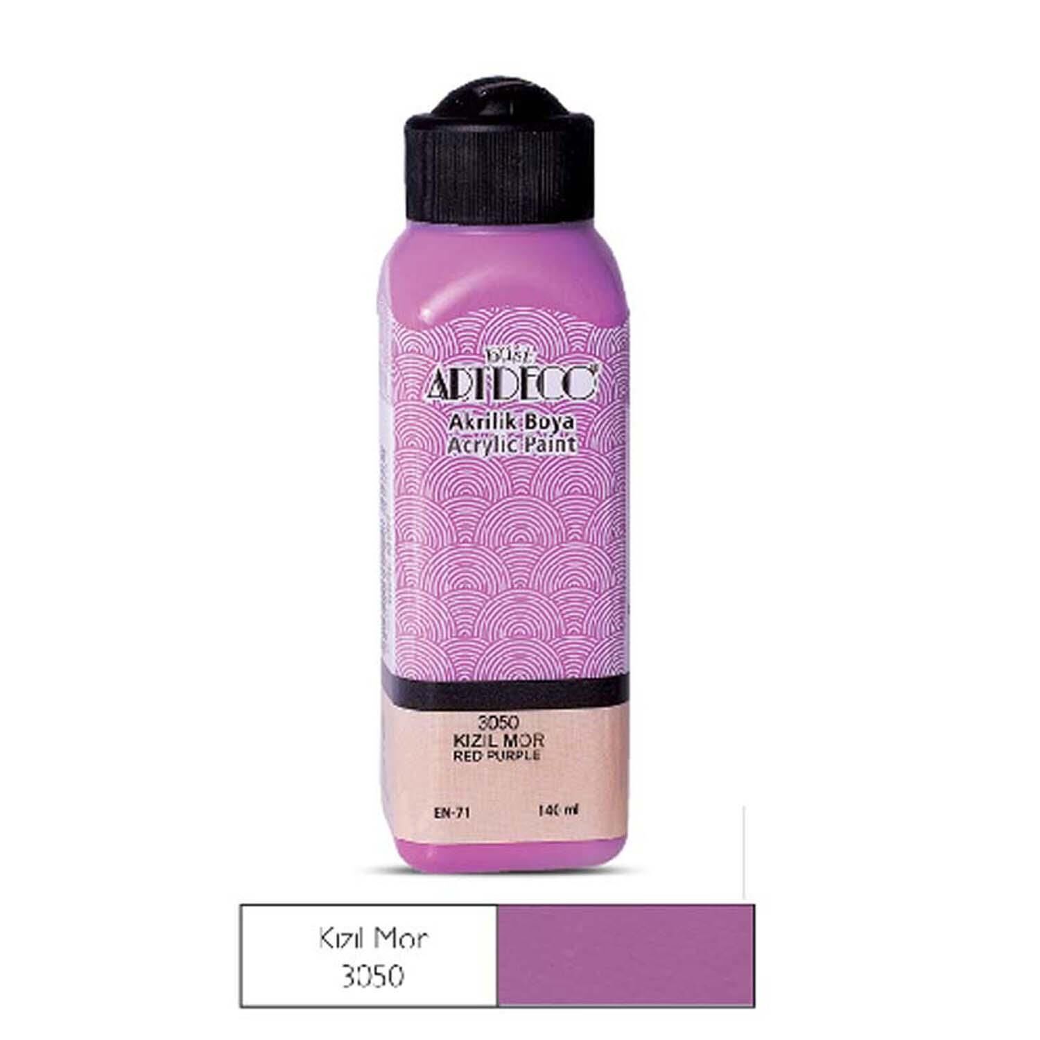 Akrilik  Boya 3050 140 Ml Kızıl Mor Artdeco