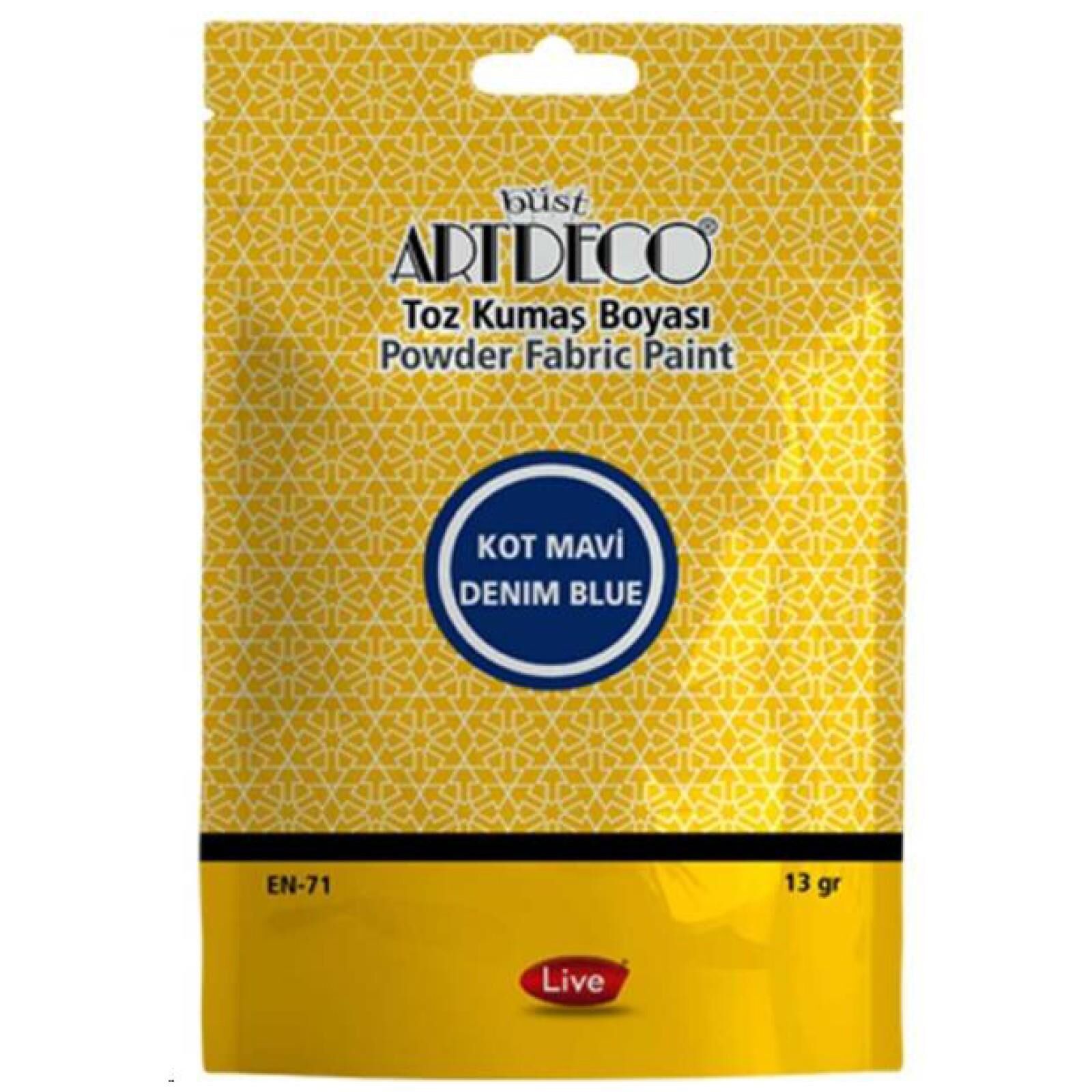 Artdeco Toz Kumaş Boyası 13gr Kot Mavi 1109