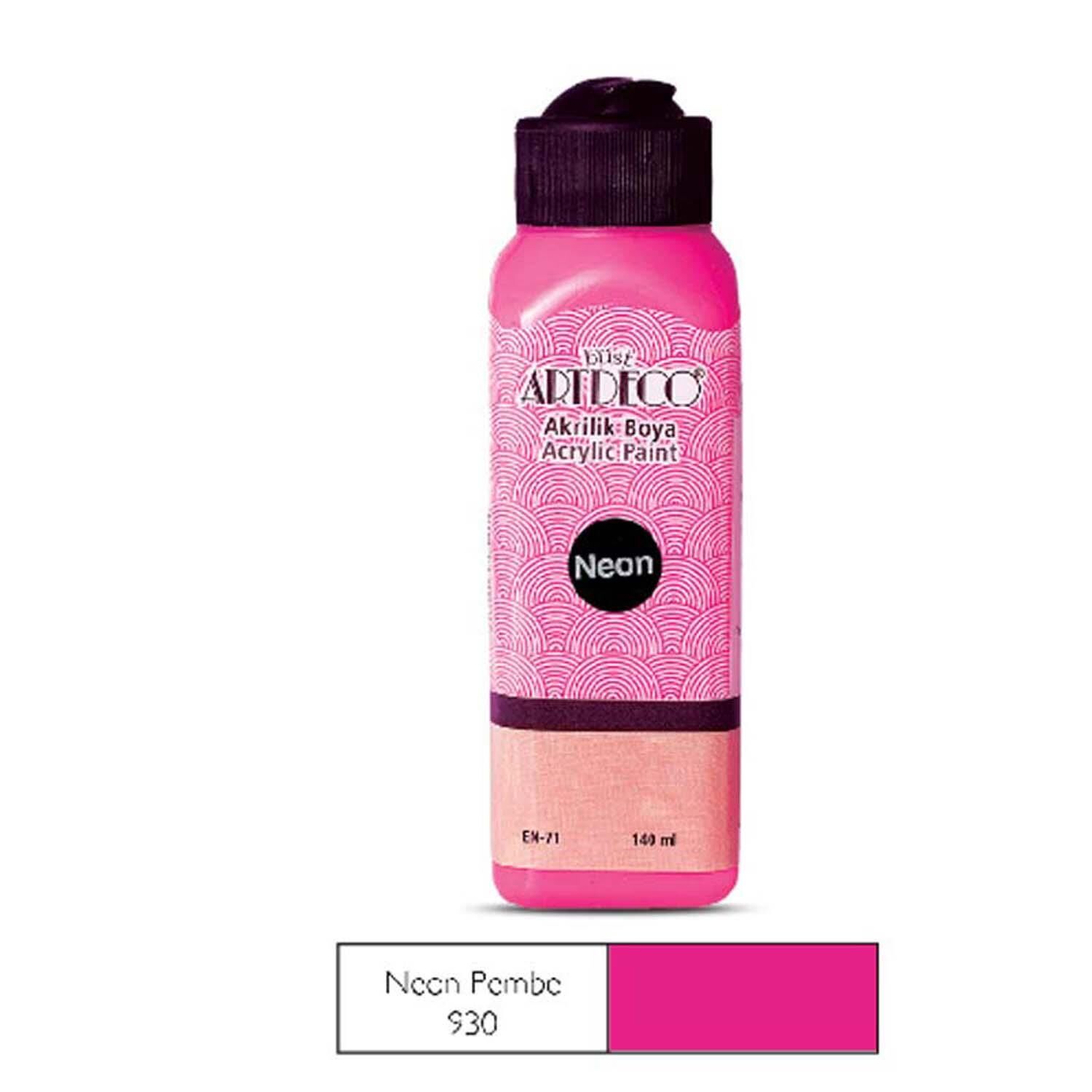 Akrılık Boya 140 Ml Neon Pembe Artdeco