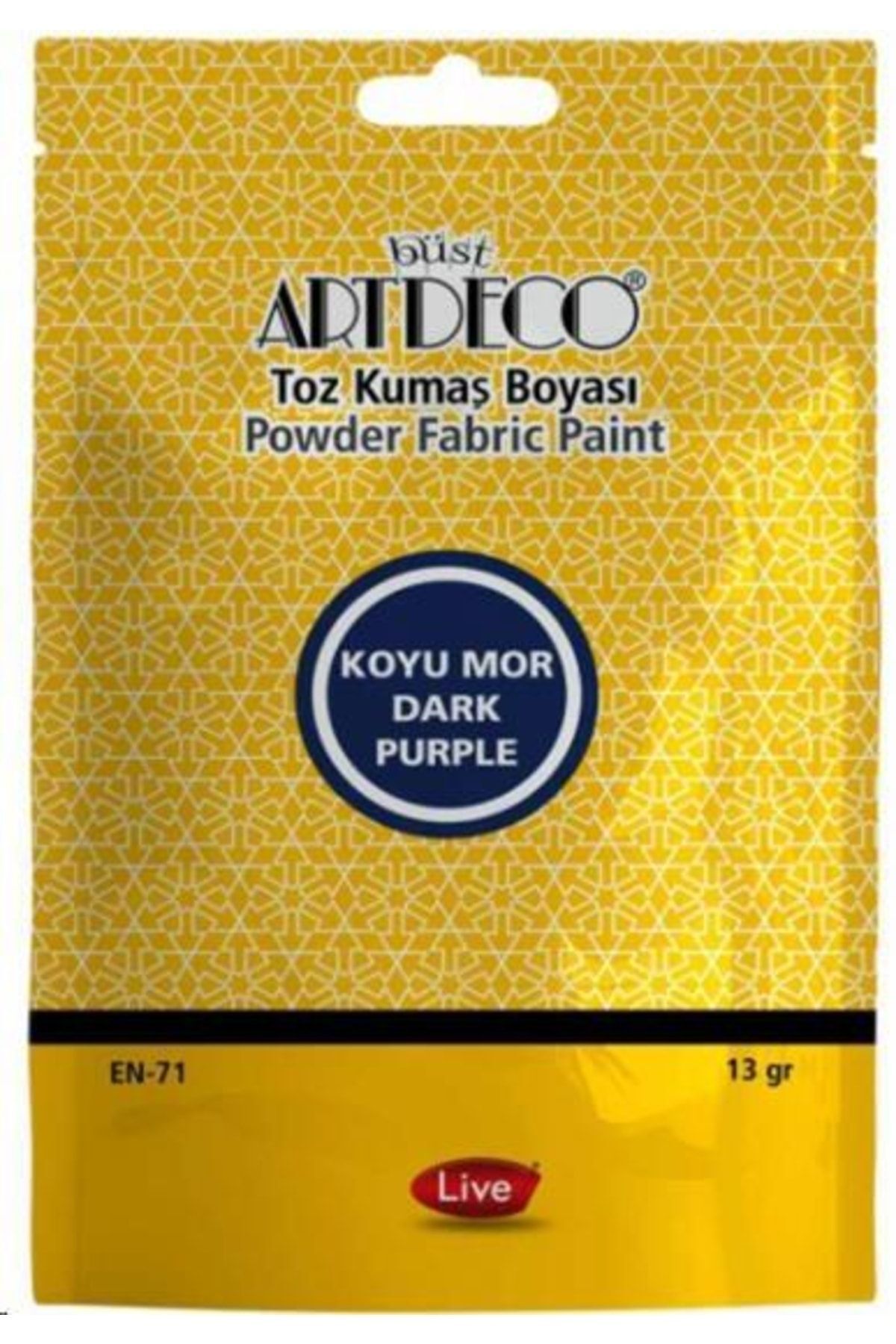 Artdeco Toz Kumaş Boyası 13gr Koyu Mor 1121
